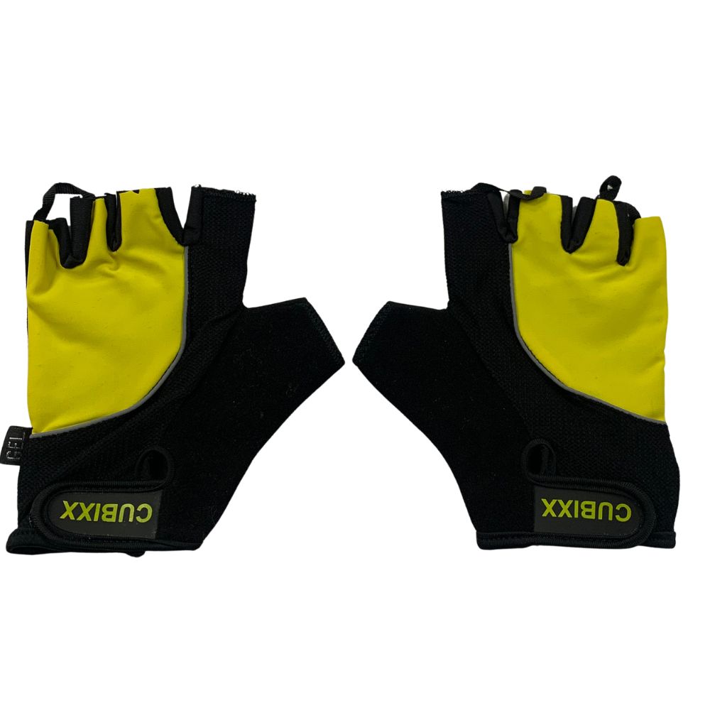 Cubixx MTB XPro Yellow/Black Fingerless Gloves