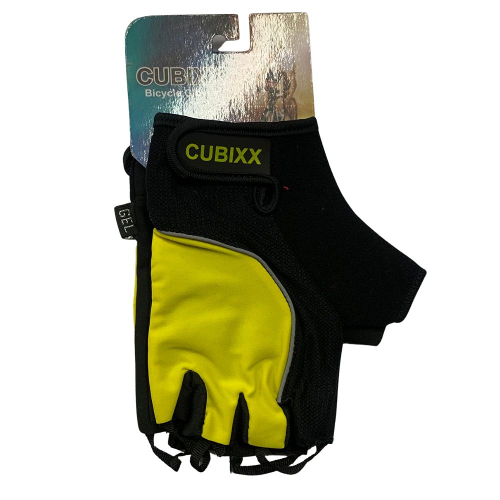 Cubixx MTB XPro Yellow/Black Fingerless Gloves