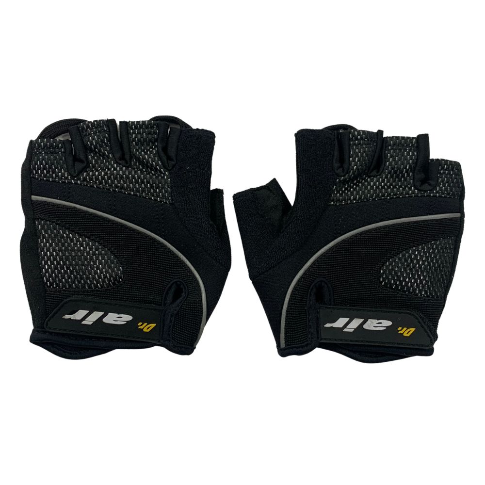 Dr Air MTB Air Cushion Black Fingerless Gloves
