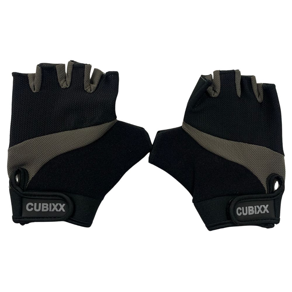 Cubixx MTB Grey/Black Fingerless Gloves