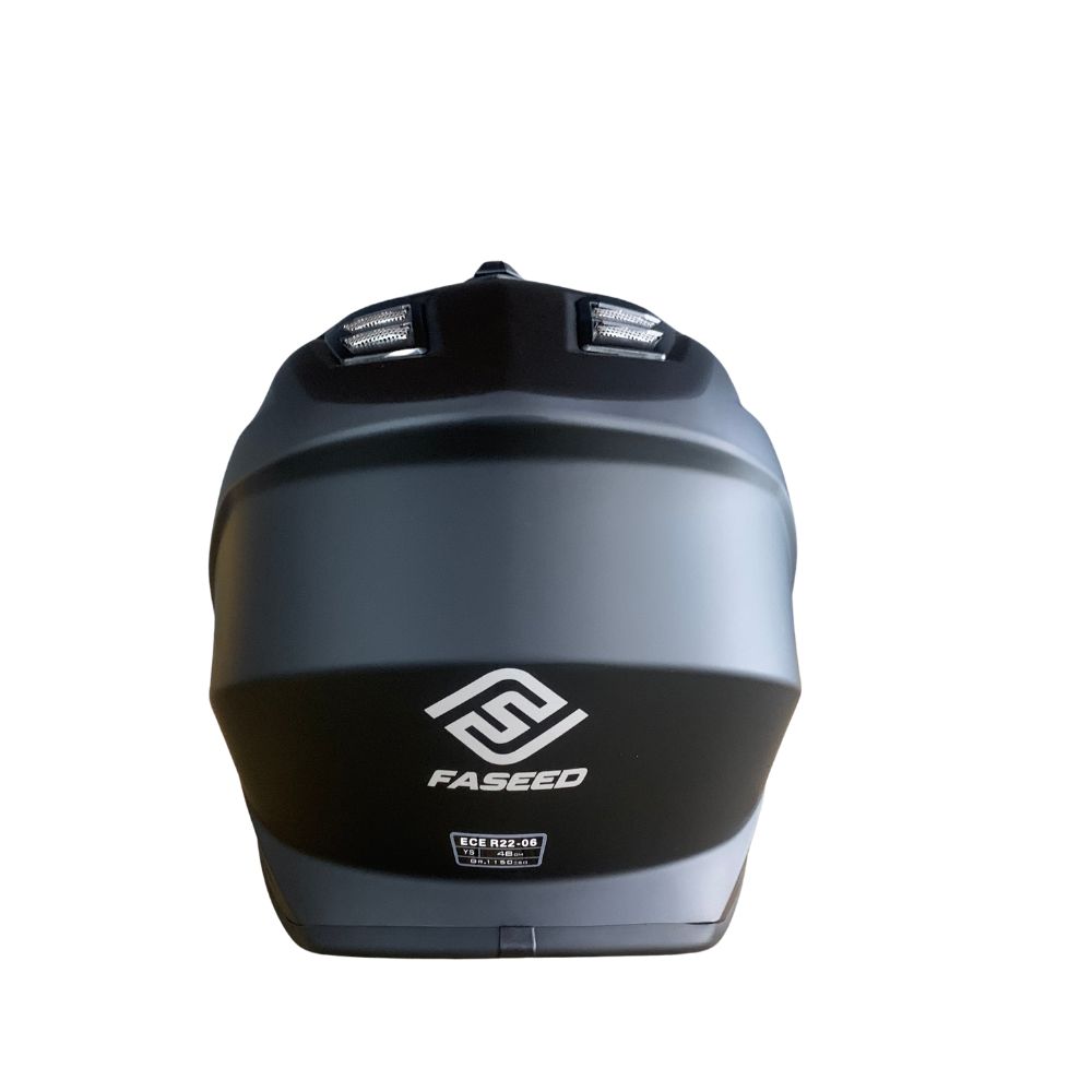 Faseed FS-618 Kids Matt Black Helmet