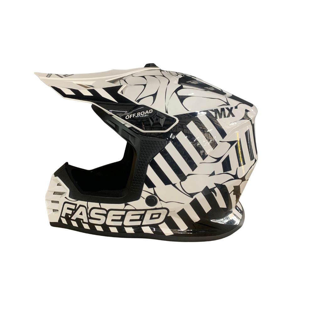 Faseed FS-618 Kids Alert White/Black Helmet