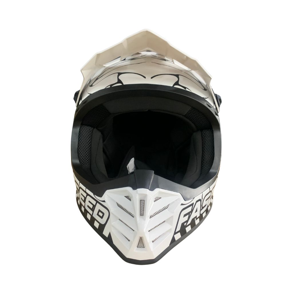 Faseed FS-618 Kids Alert White/Black Helmet