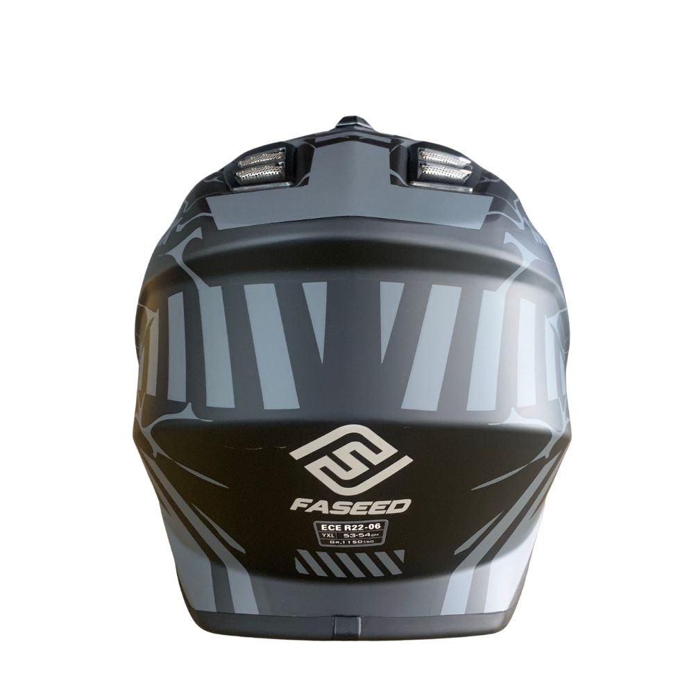 Faseed FS-618 Kids Alert Black/Grey Helmet