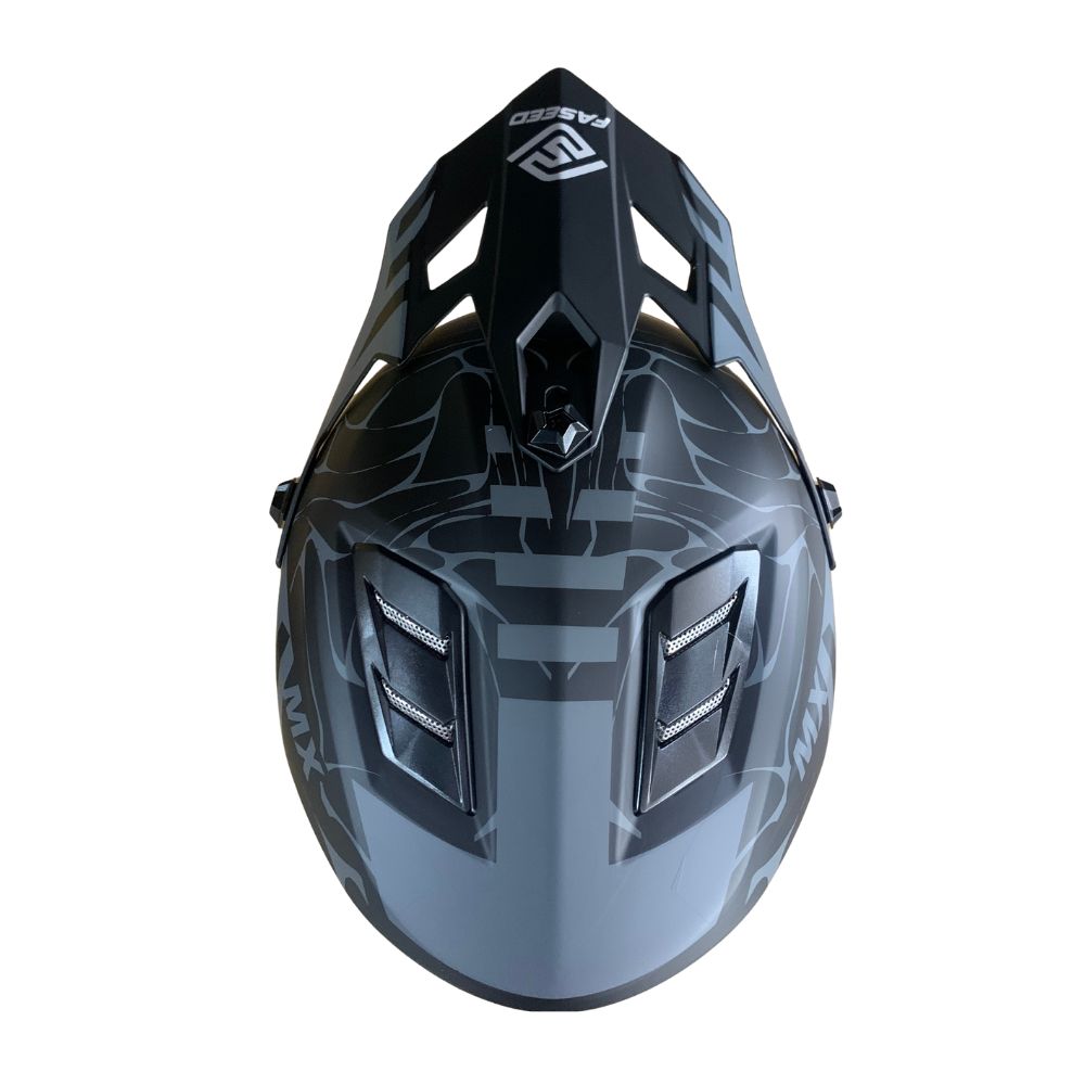 Faseed FS-618 Kids Alert Black/Grey Helmet