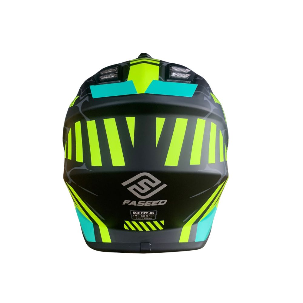 Faseed FS-618 Kids Alert Black/Yellow Helmet