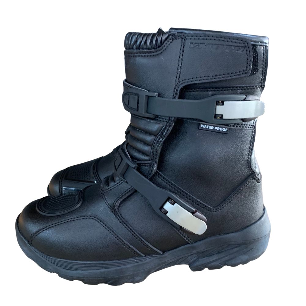 VMoto Black Adventure Short Boots