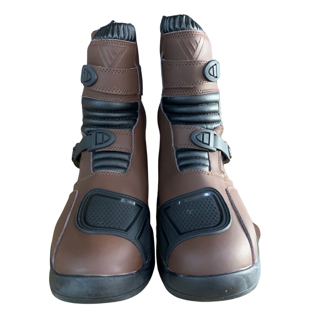 VMoto Brown Adventure Short Boots