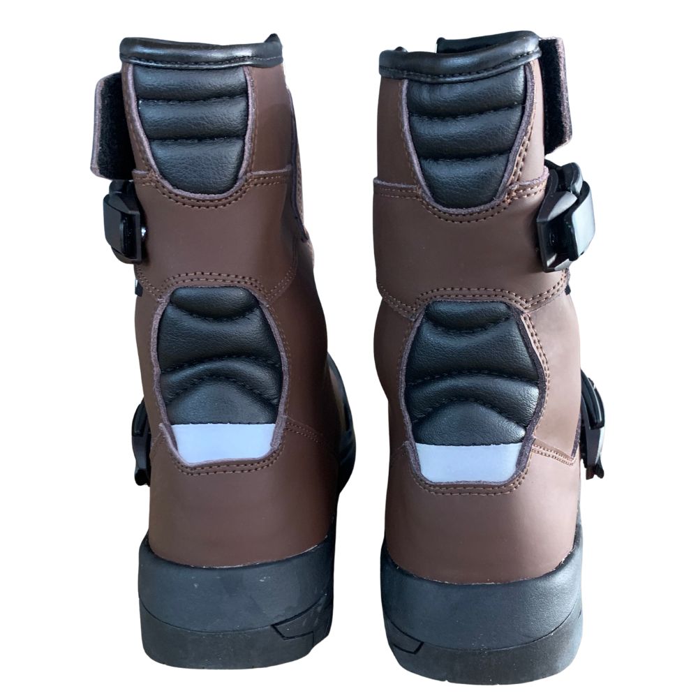 VMoto Brown Adventure Short Boots