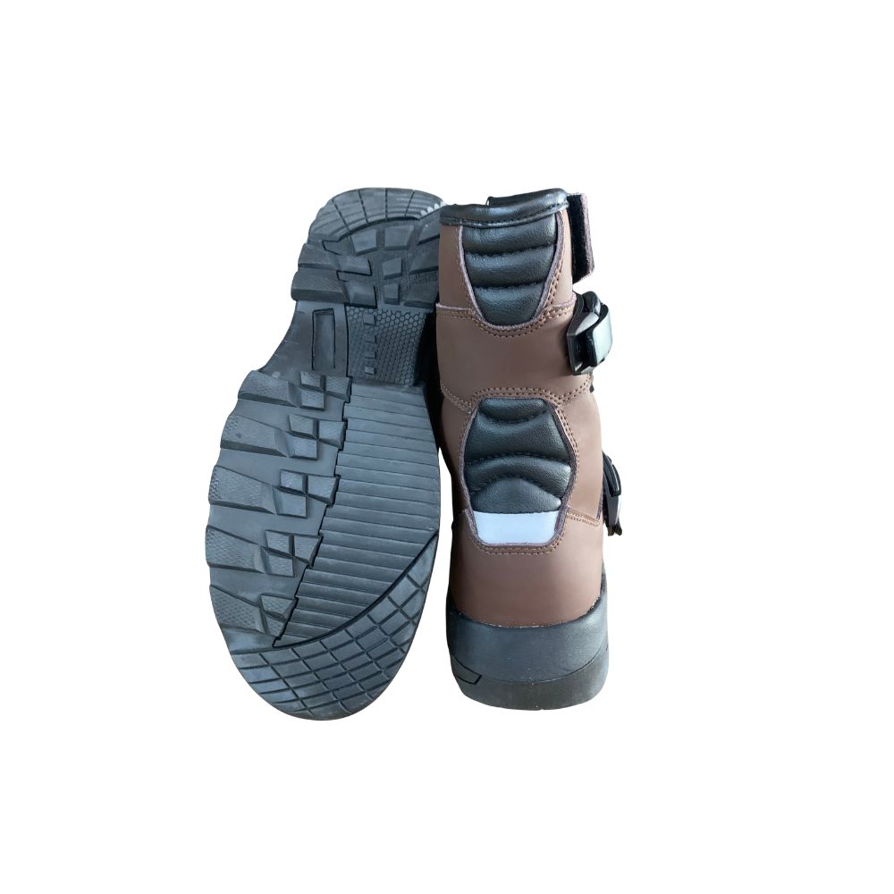 VMoto Brown Adventure Short Boots