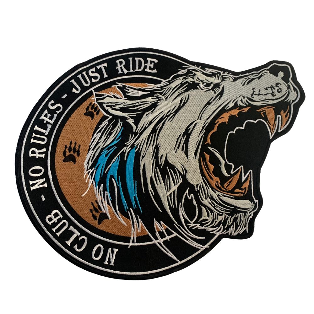 Motorcycle No Club No Rules Waistcoat Patch