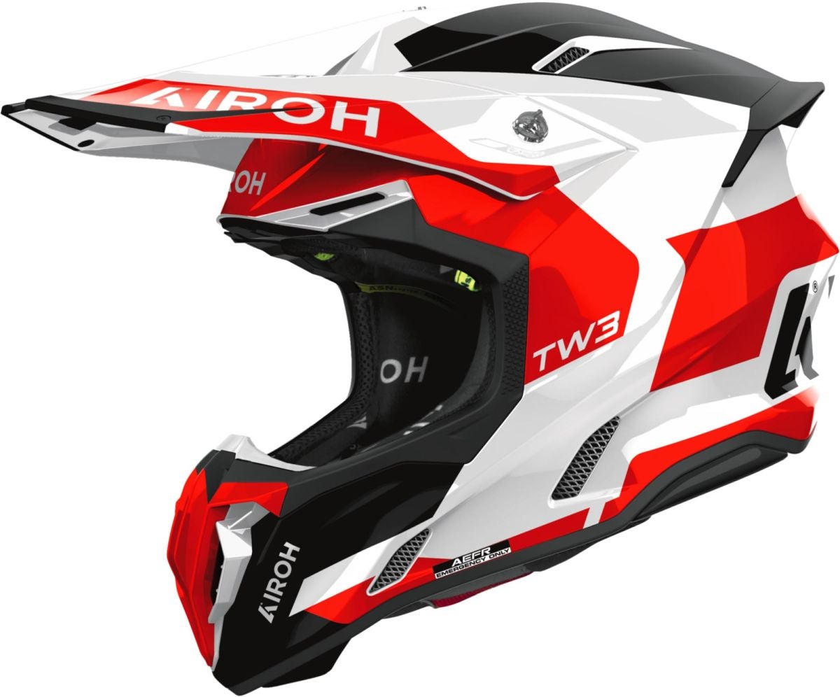 Airoh Twist 3 Fancy White/Black/Red Helmet