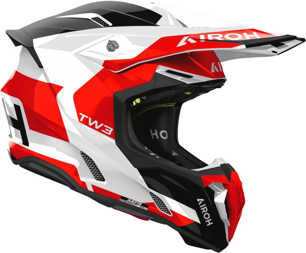 Airoh Twist 3 Fancy White/Black/Red Helmet