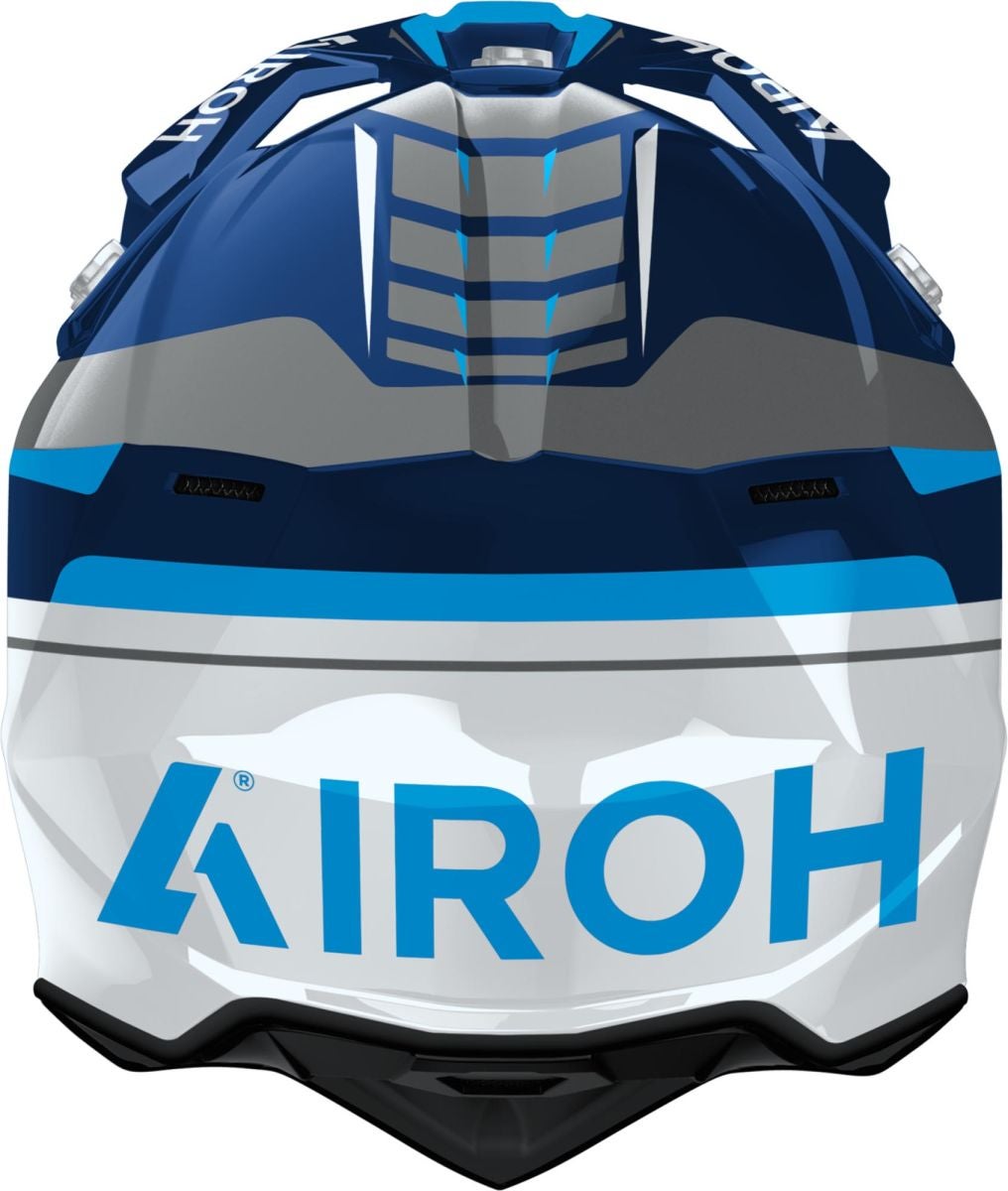 Airoh Wraaap Conquer Blue Gloss MX Helmet
