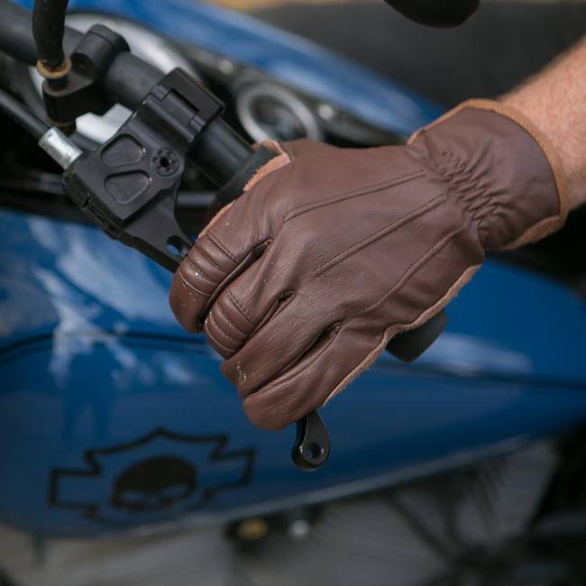 BILTWELL Work Chocolate Motorcycle Gloves