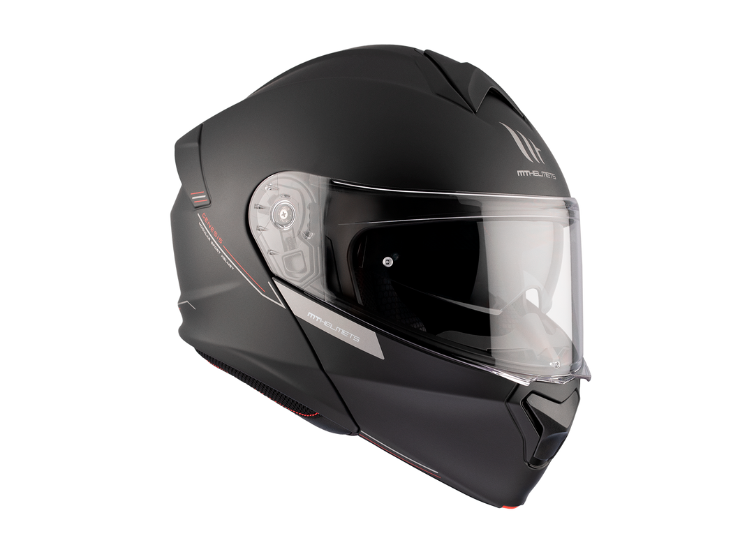 MT Genesis SV Flip-Up Matt Black Motorcycle Helmet