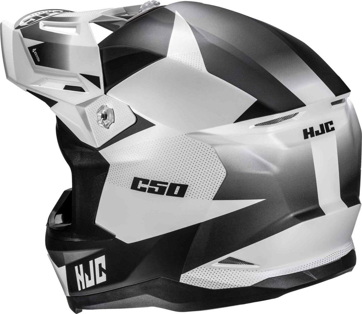 HJC C50 Slide Black/White/Grey Helmet