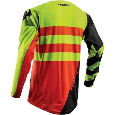 Thor Fuse Air Lime/Orange Jersey
