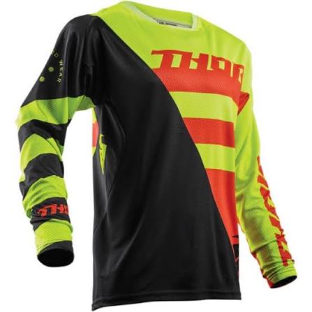 Thor Fuse Air Lime/Orange Jersey