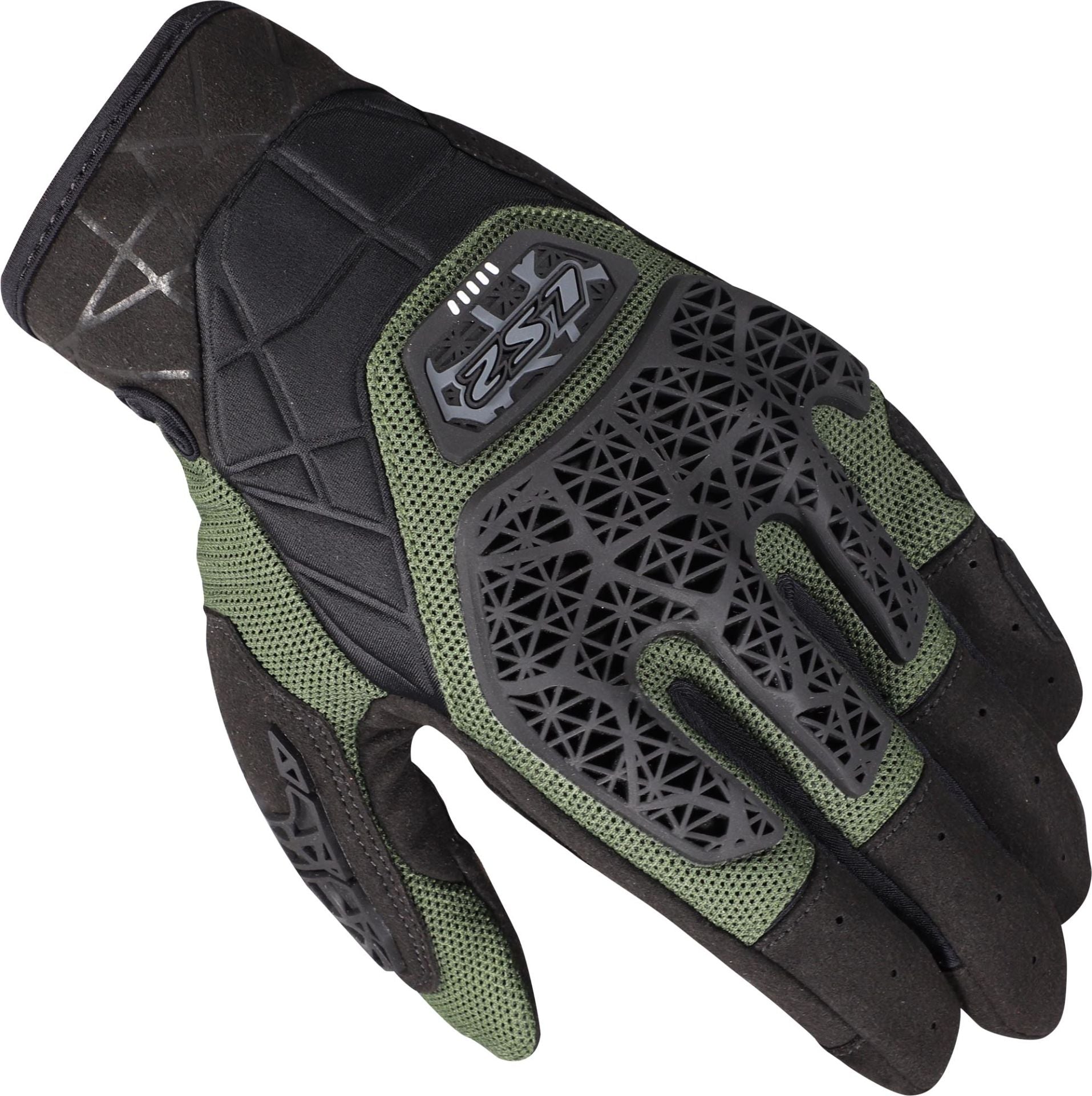 LS2 All Terrain II Man Black/Green Gloves