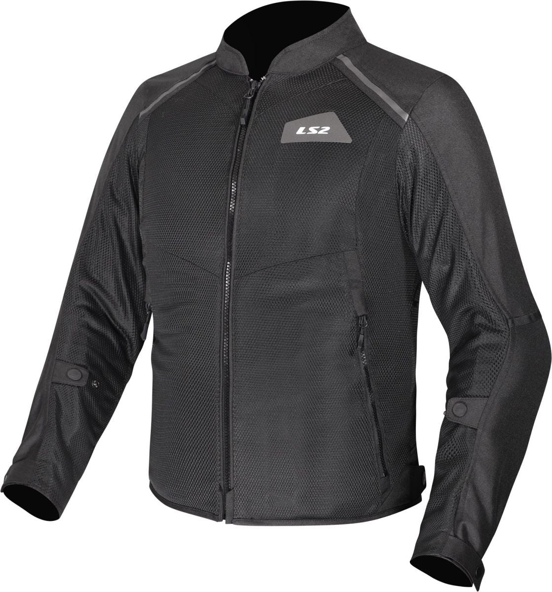 LS2 Breeze Man Waterproof Motorcycle Textile Black Jacket