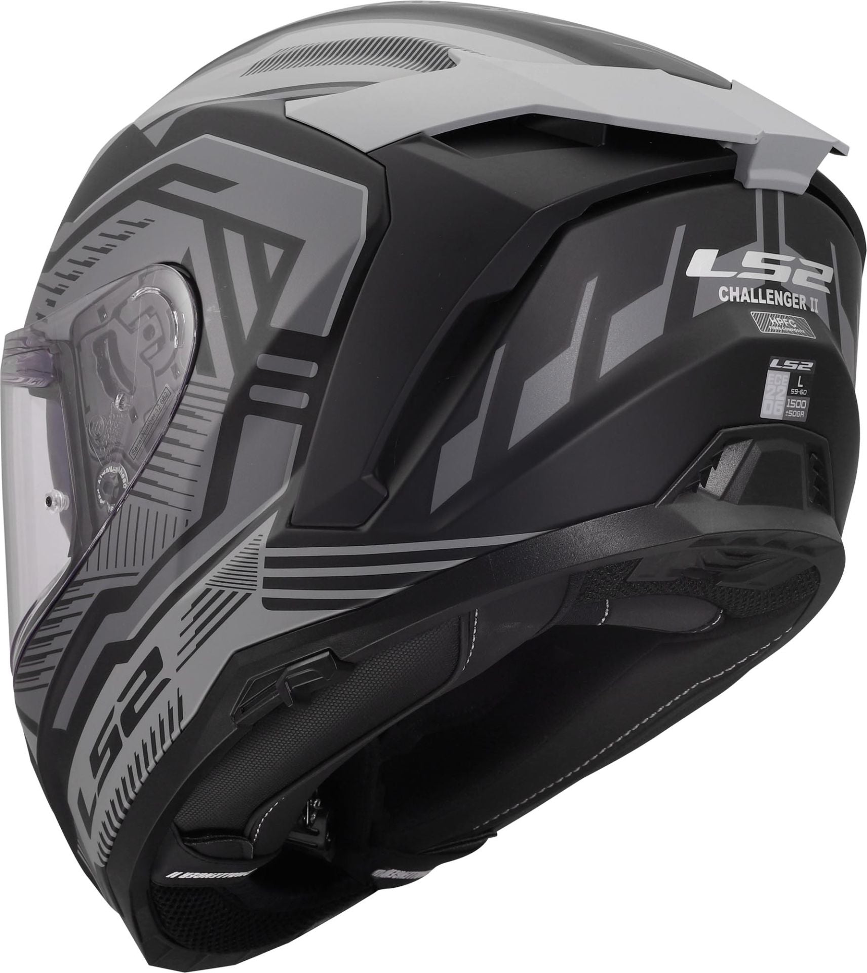 LS2 FF817 Challenger II Dravix Matt Grey Helmet
