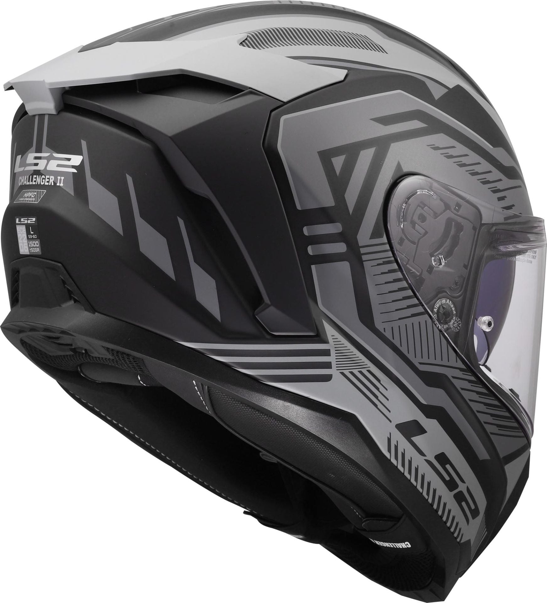 LS2 FF817 Challenger II Dravix Matt Grey Helmet