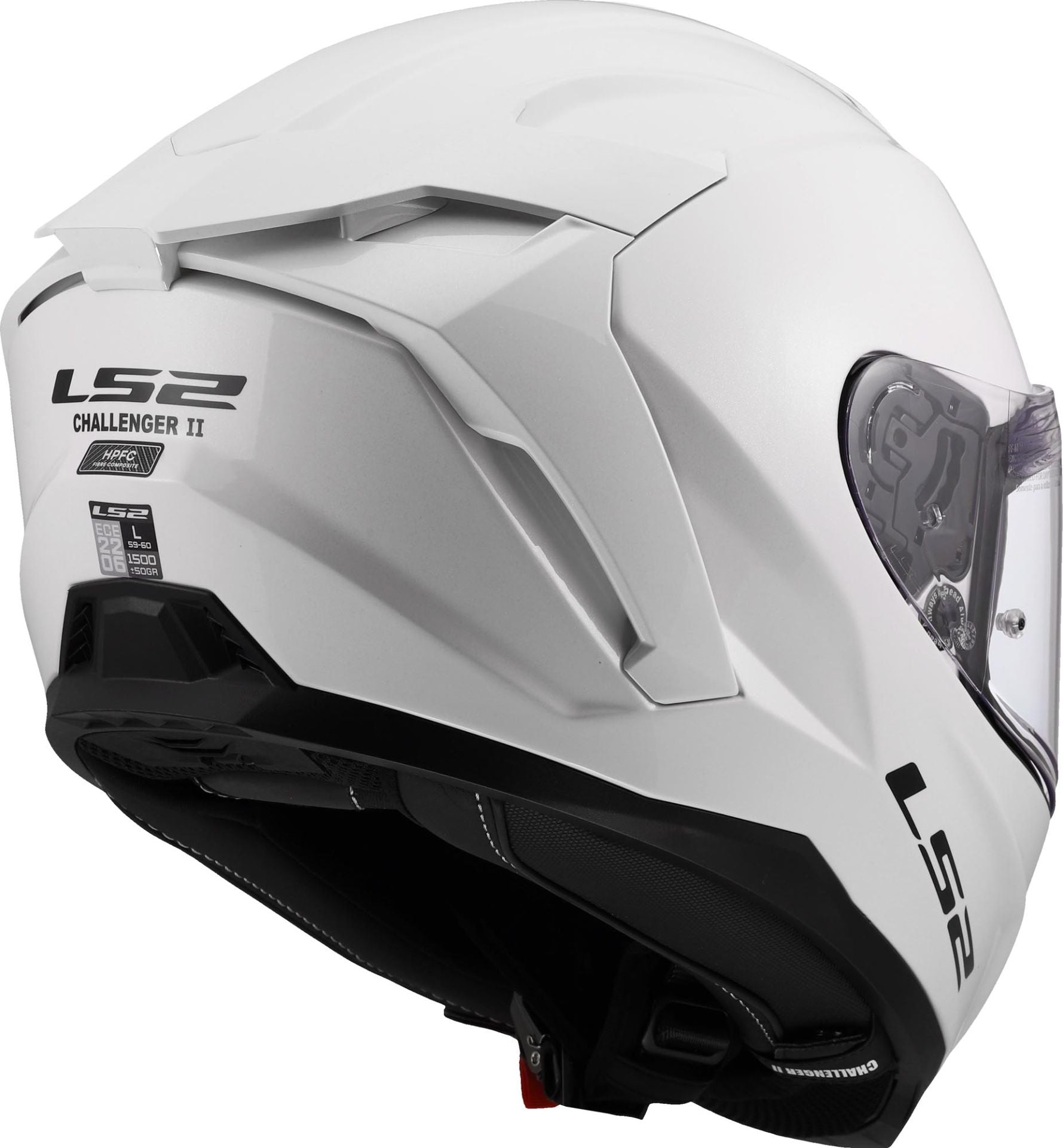 LS2 FF817 Challenger II Solid White Helmet