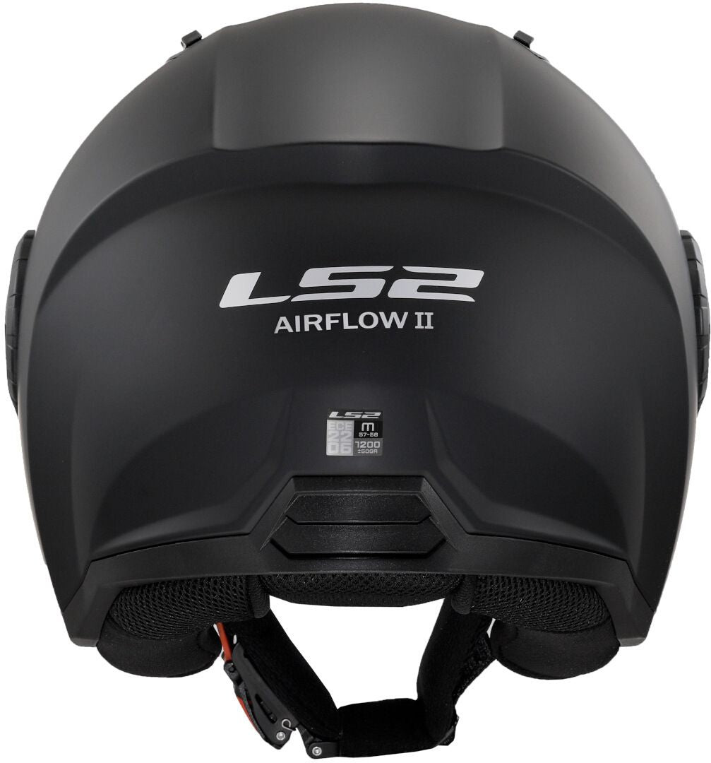 LS2 OF616 AirFlow II Matt Black Open Face Helmet