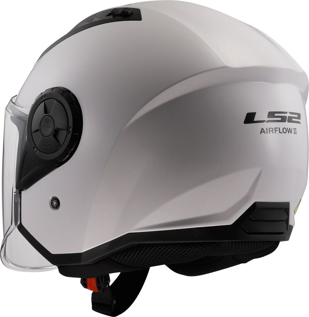 LS2 OF616 AirFlow II Gloss White Open Face Helmet