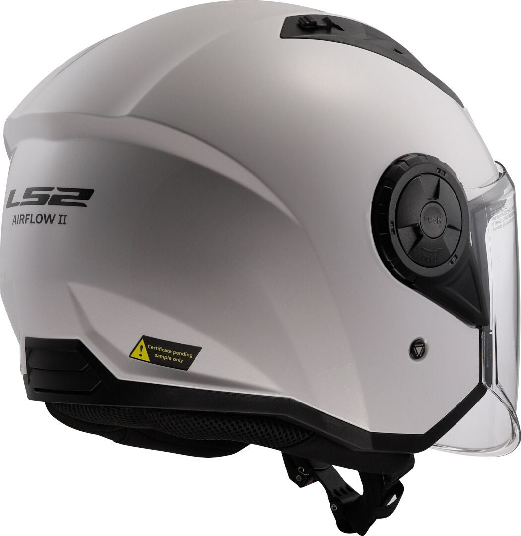 LS2 OF616 AirFlow II Gloss White Open Face Helmet