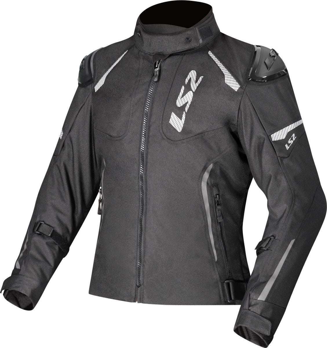 LS2 Zoom Man Waterproof Motorcycle Textile Black Jacket