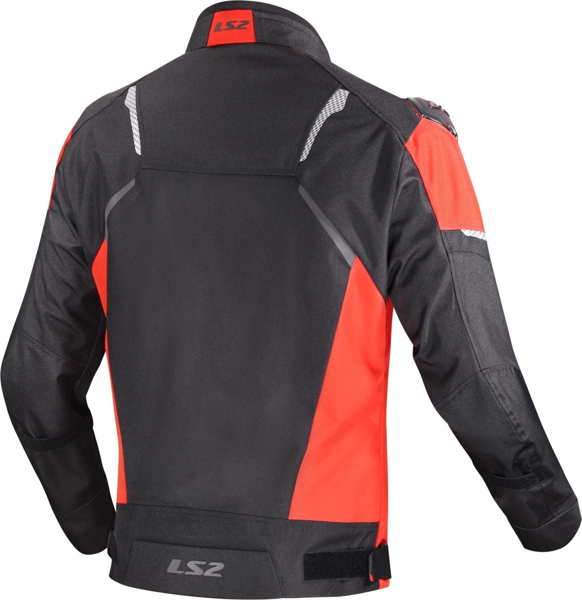 LS2 Zoom Man Waterproof Motorcycle Textile Black/Red Jacket
