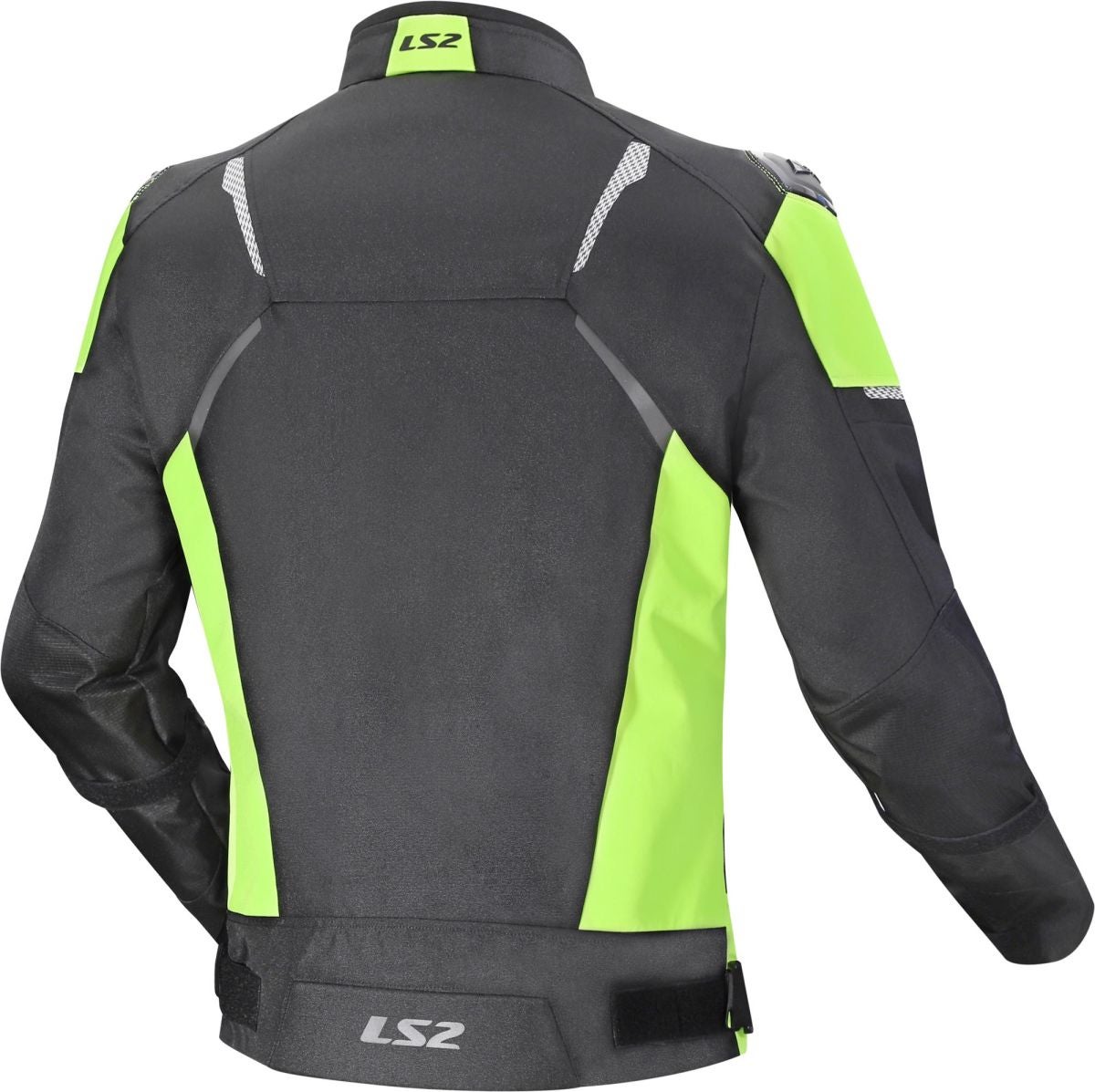 LS2 Zoom Man Waterproof Motorcycle Textile Black/Yellow Jacket
