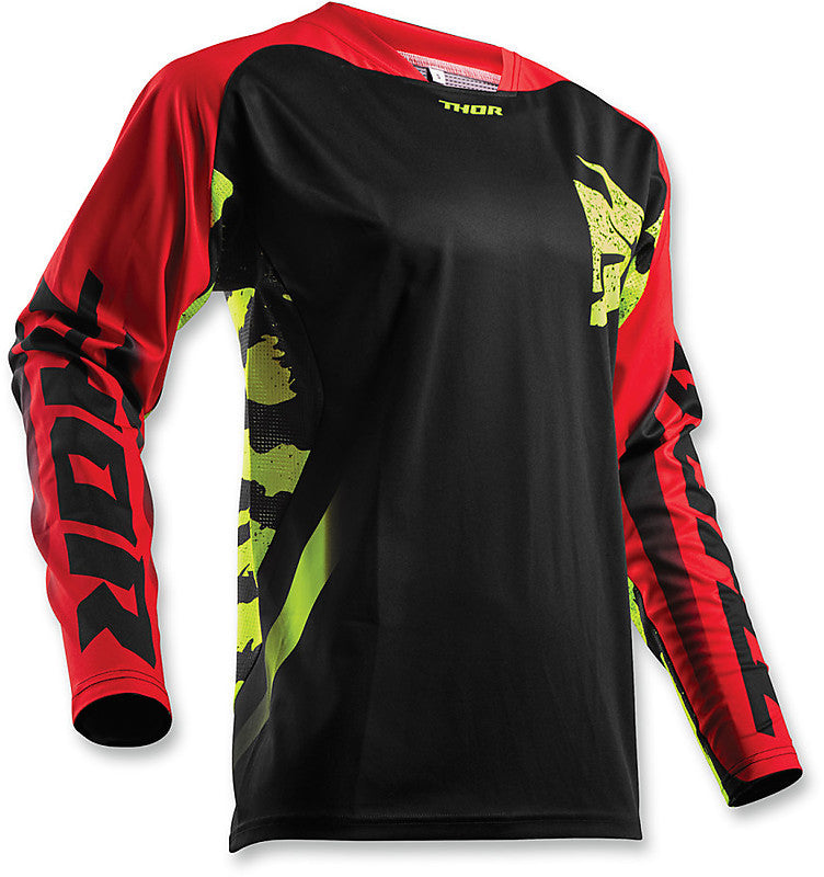 Thor Fuse Rampant Black/Red Jersey