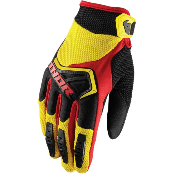 Thor Spectrum Yellow/Black/Red Gloves
