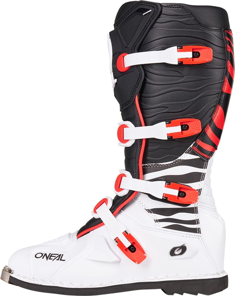 O'Neal 3SRS Zebra Black/White/Red MX Boots