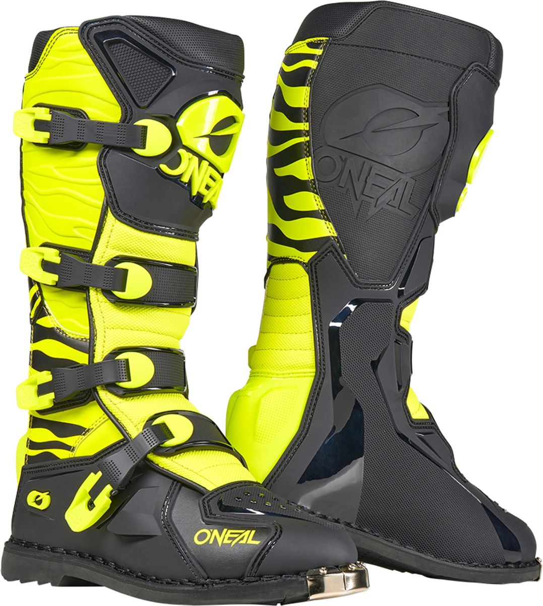O'Neal 3SRS Zebra Black/Neon Yellow MX Boots