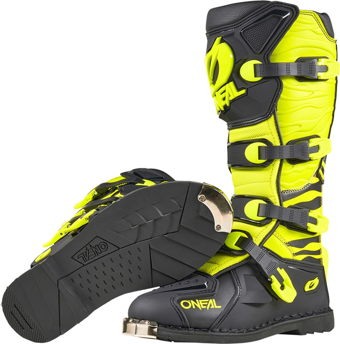 O'Neal 3SRS Zebra Black/Neon Yellow MX Boots