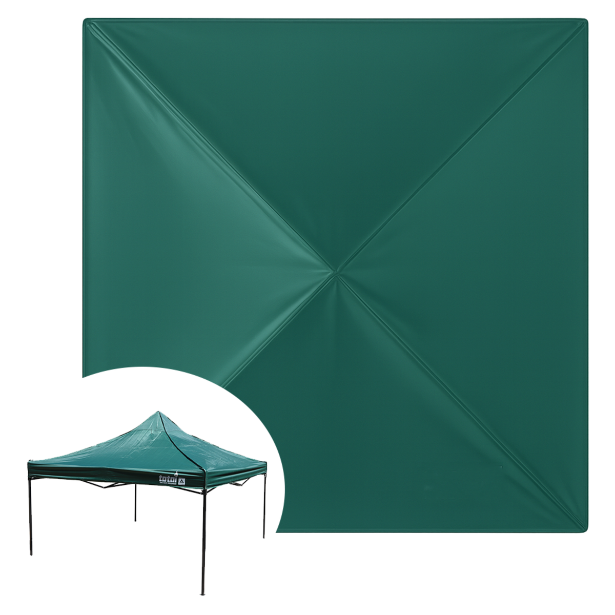 Totai 3x3M Green Folding Gazebo with Zipper Bag