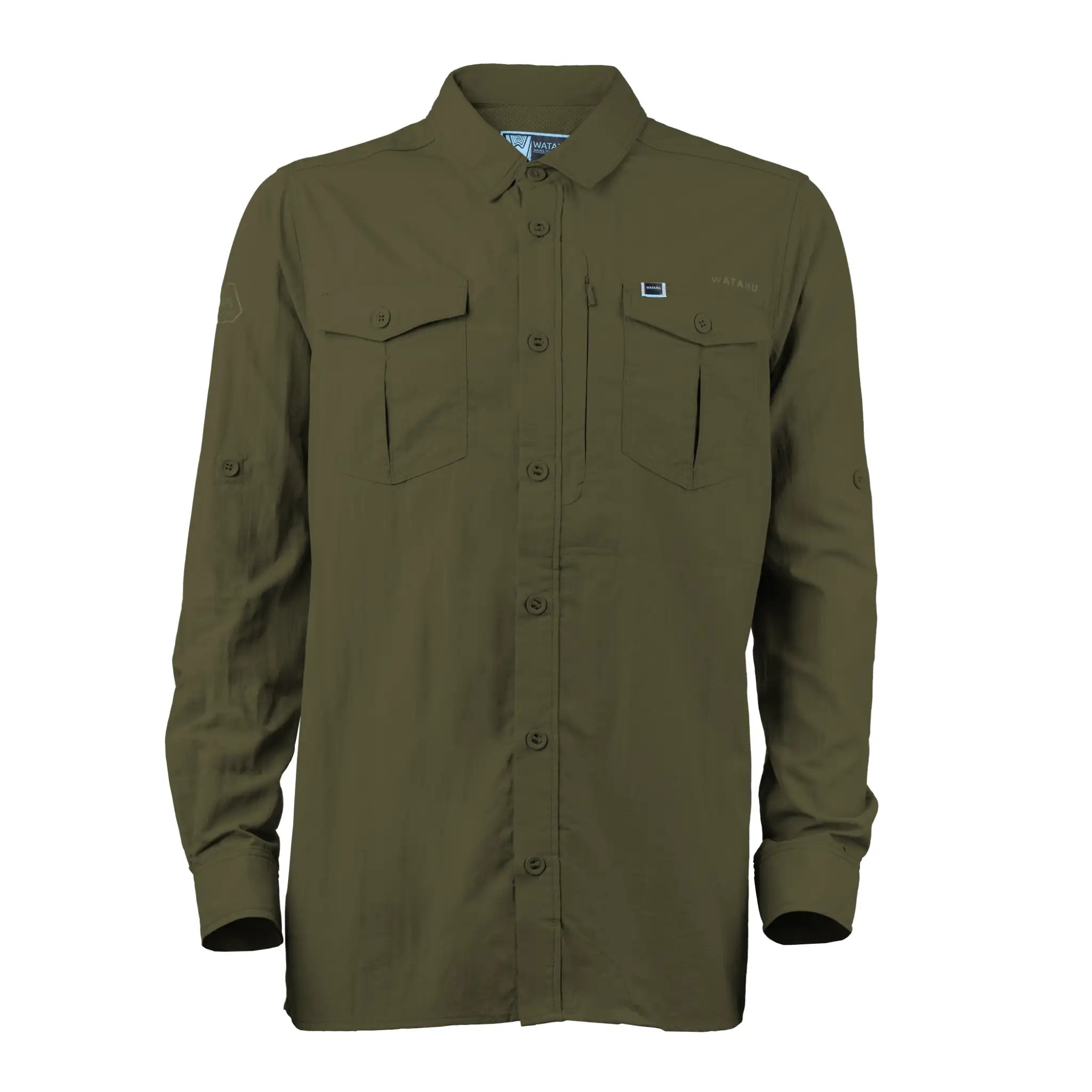 Watamu Jambo Jambo Olive Long Sleeves Shirt