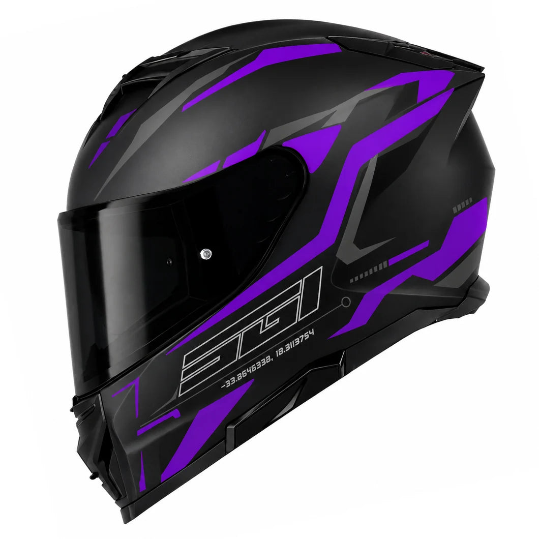 SGI Venom Apex Purple Full Face Helmet