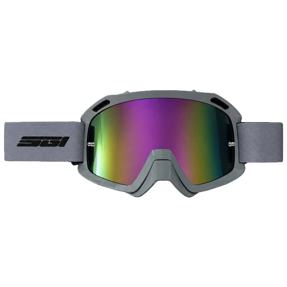 SGI Strike Gloss Grey Purple Mirror Goggle