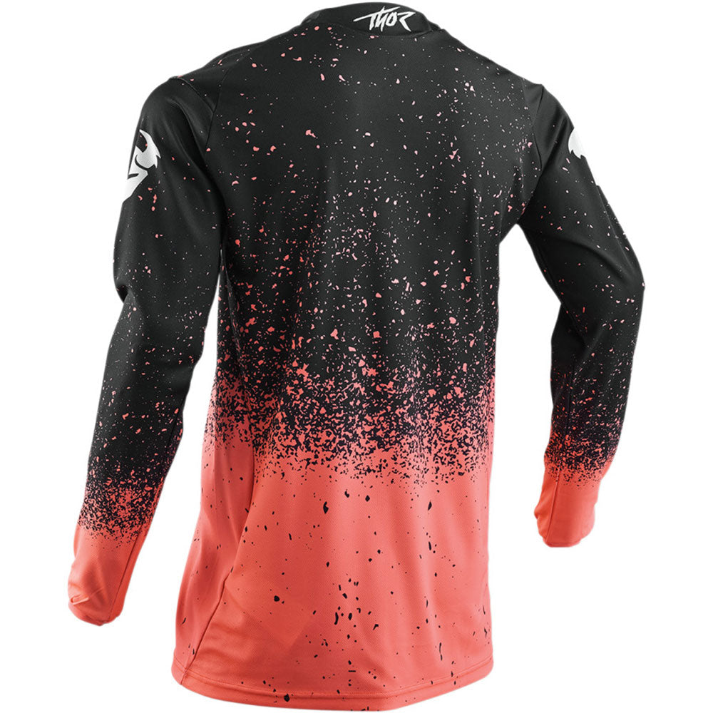 Thor Pulse Hype Black/Coral Jersey