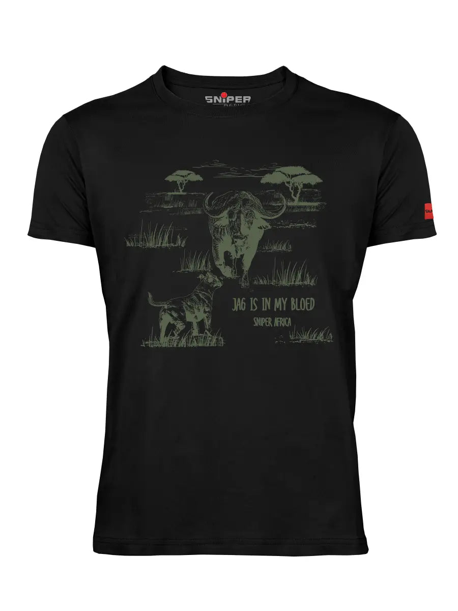 Sniper Africa Black Vintage Short Sleeve T-Shirt