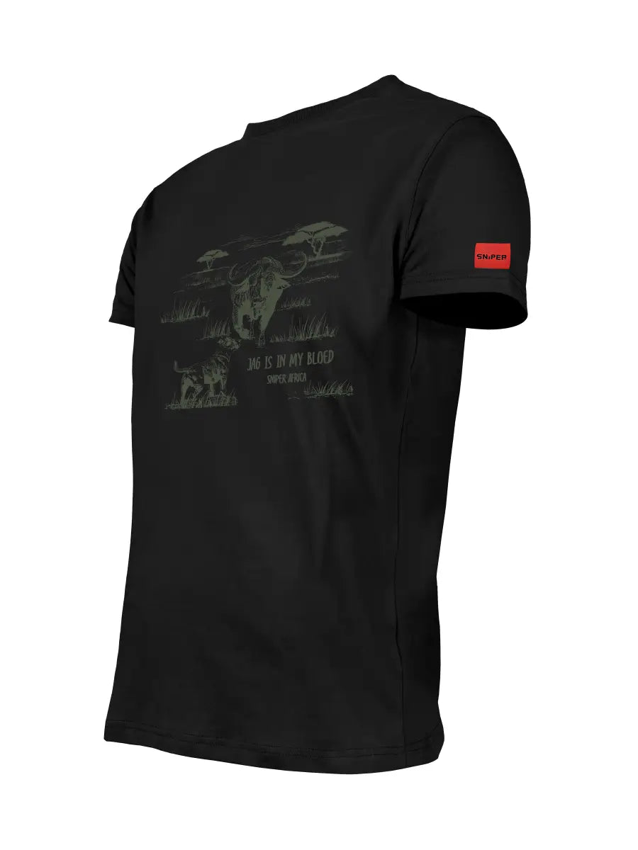 Sniper Africa Black Vintage Short Sleeve T-Shirt