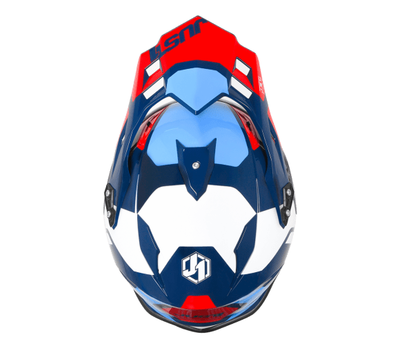 MC Auto: Just 1 J34 Pro Tour Red/Blue Gloss Helmet