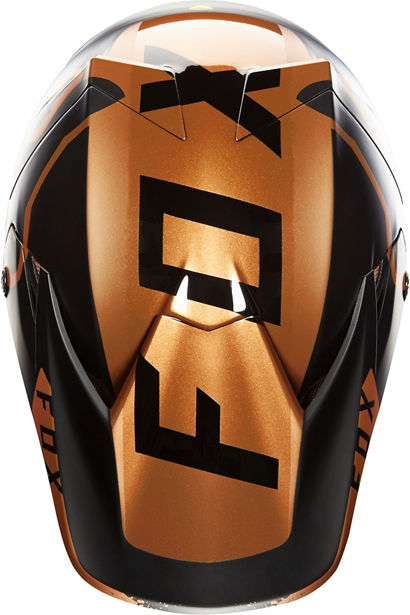 MC Auto: Fox V3 Moth LE Copper Helmet