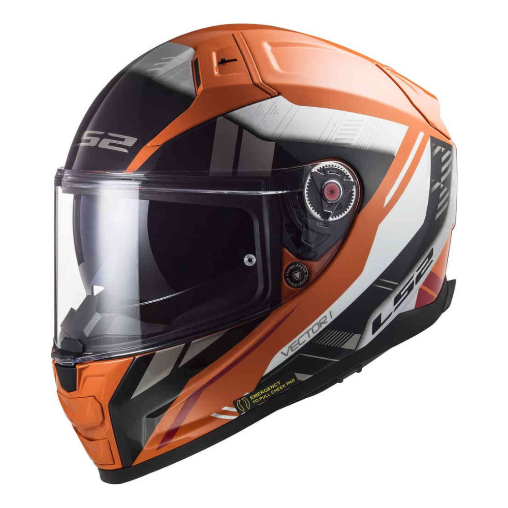 MC Auto: LS2 FF811 Vector II Stylus Fluo Orange/Black Helmet