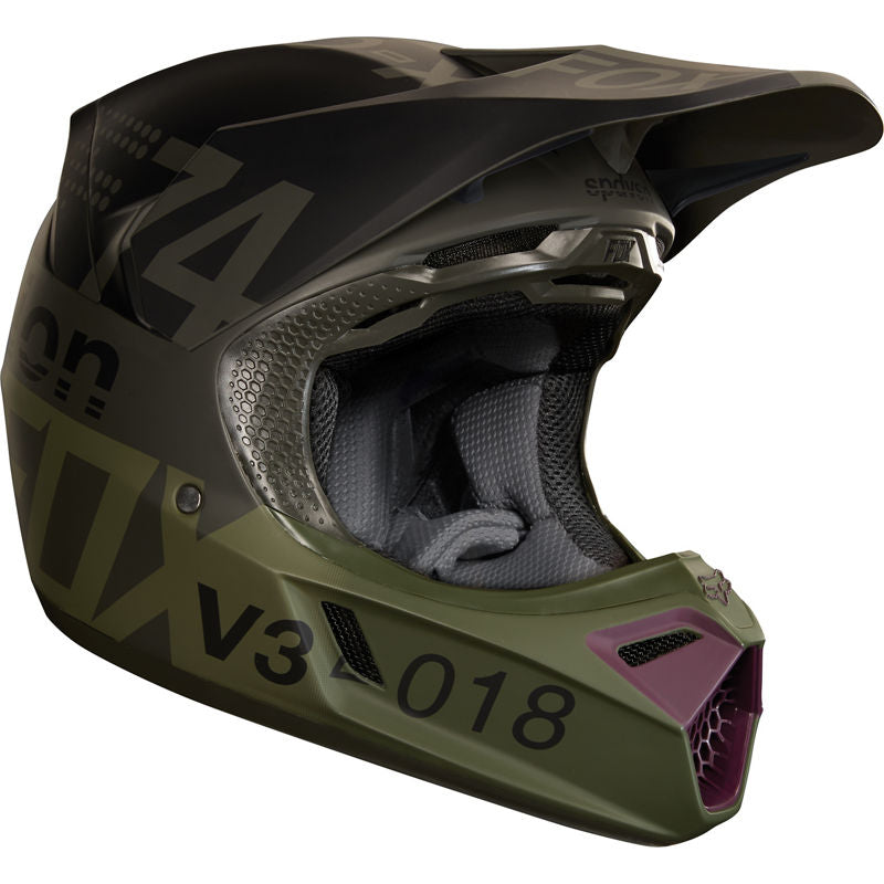 MC Auto: Fox V3 Draftr Charcoal Helmet